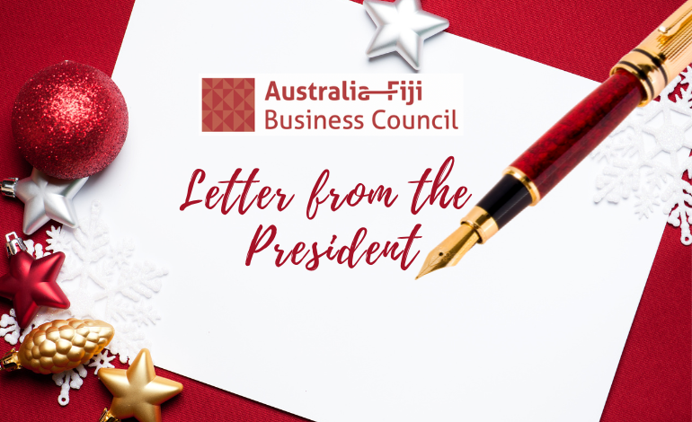 Letter from the President: ‘A remarkable year for the Australia-Fiji Vuvale Partnership’